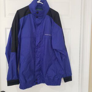 Vintage Outer Banks Men's Sony Music Hooded Windbreaker Jacket Blue Black Sz XL